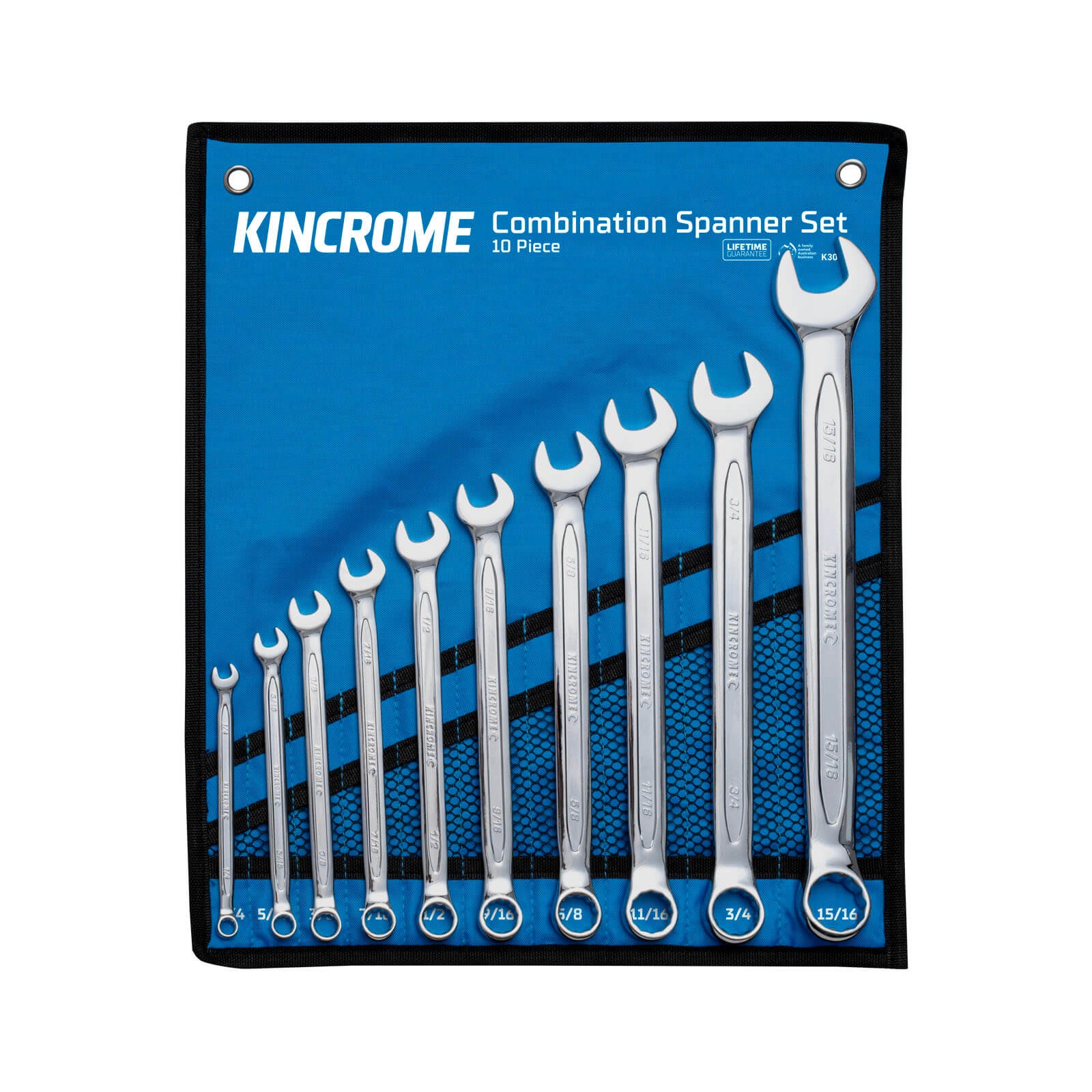 KINCROME K3046 10P COMBO SPANNER SET IMP (MP)