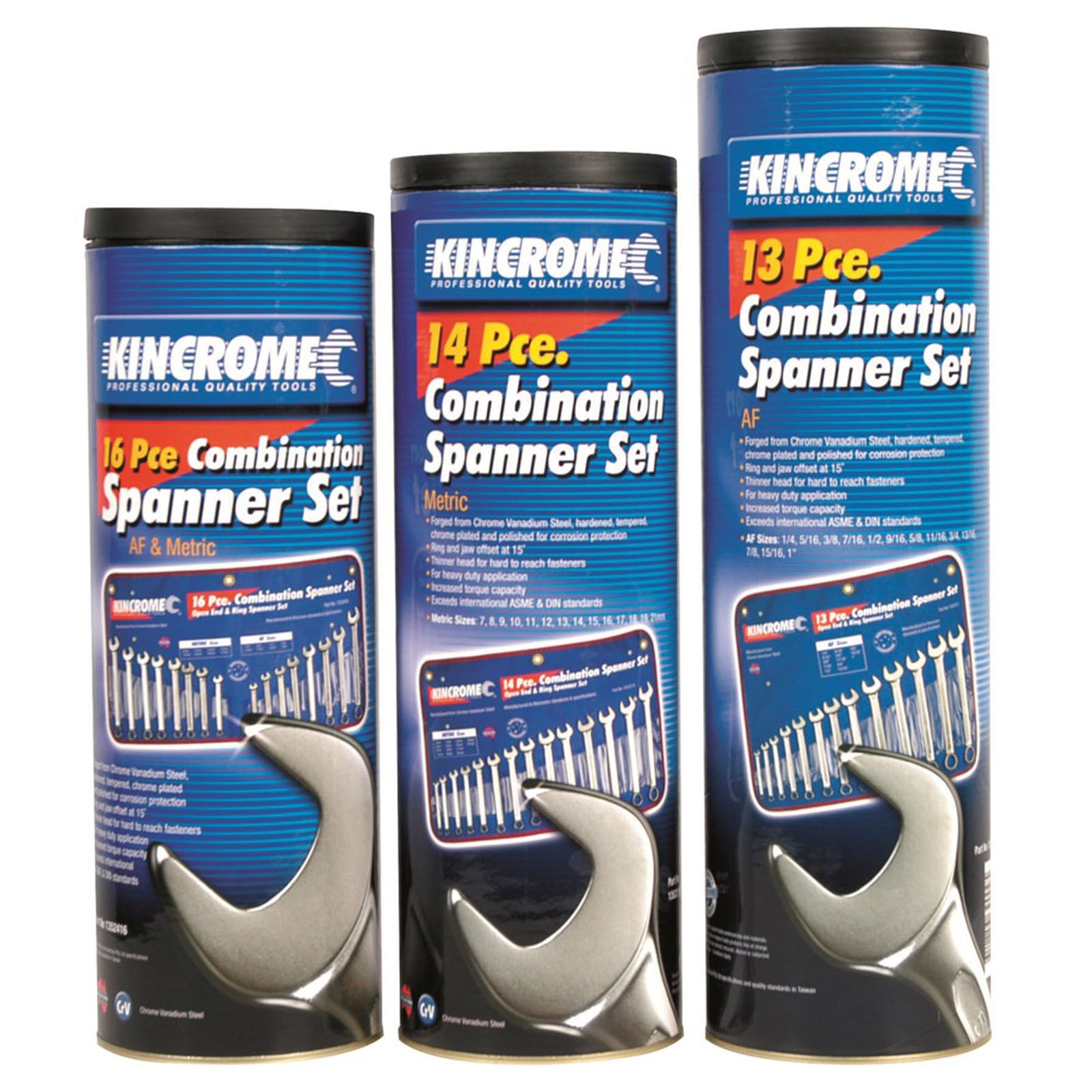 KINCROME K3050 11P D/RING SPANNER SET MET - Image 3