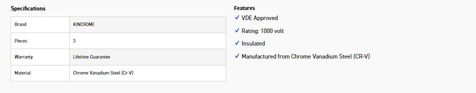 KINCROME K4005 3PCE VDE PLIER SET - Image 5