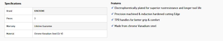 KINCROME K4220 3 PIECE PLIER SET - Image 2