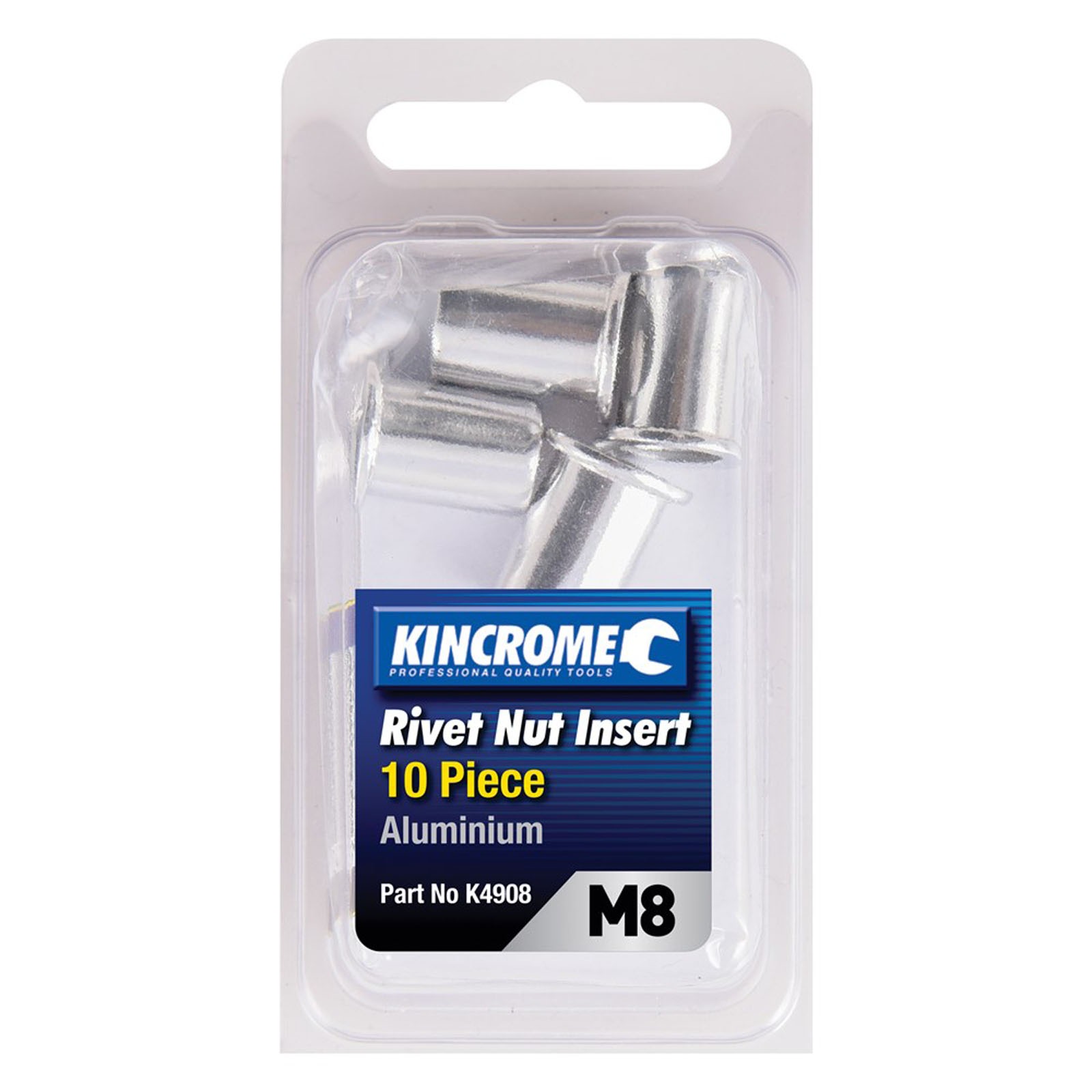 KINCROME K4908 RIVNUT ALUMINIUM M8 10 PIECE