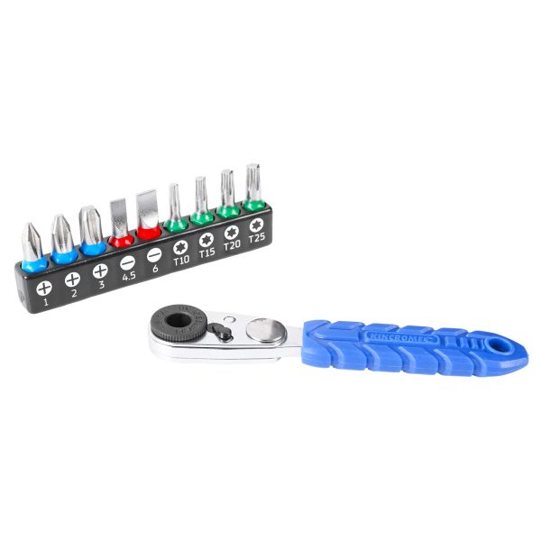 KINCROME K5014 1/4 MINI RATCHET BIT SET 10PCE