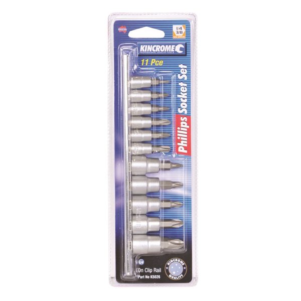 KINCROME K5026 PHILLIPS SKT SET 11PCE MET - Image 2