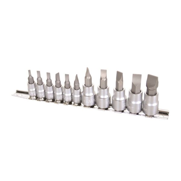 KINCROME K5027 BLADE SKT SET 1/4&3/8 DVE 11PC
