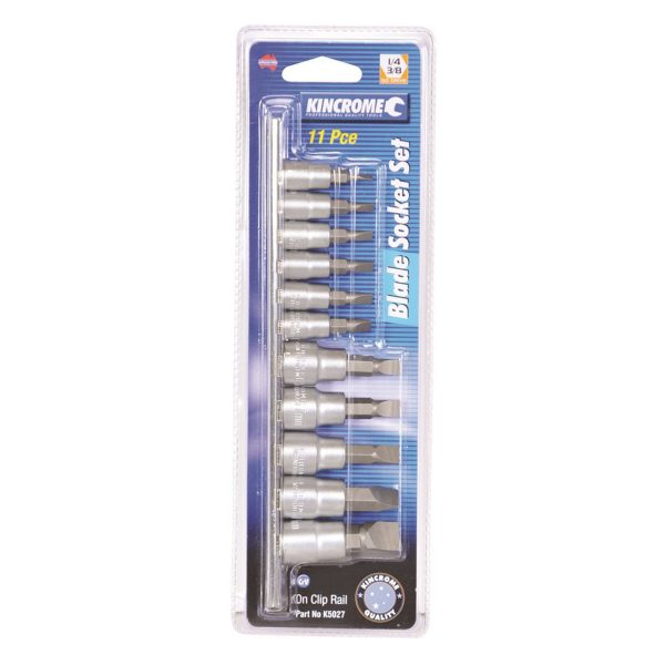 KINCROME K5027 BLADE SKT SET 1/4&3/8 DVE 11PC - Image 2