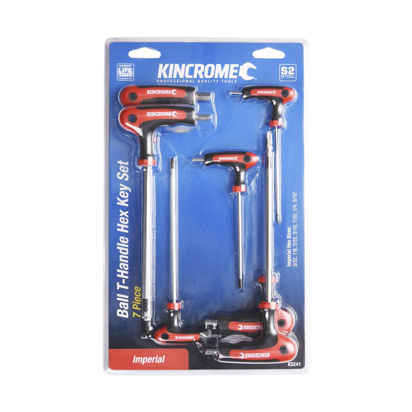 KINCROME K5241 7P T/HDL BALL HEX KEY SET-IMP - Image 3