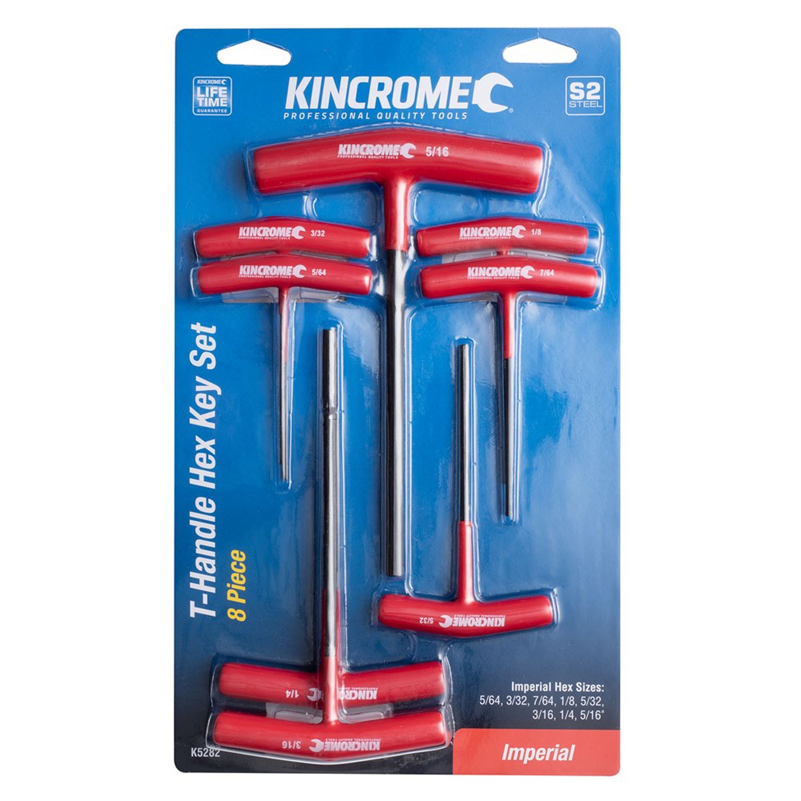 KINCROME K5282 8PCE T/HDL HEX KEY SET-IMP - Image 2