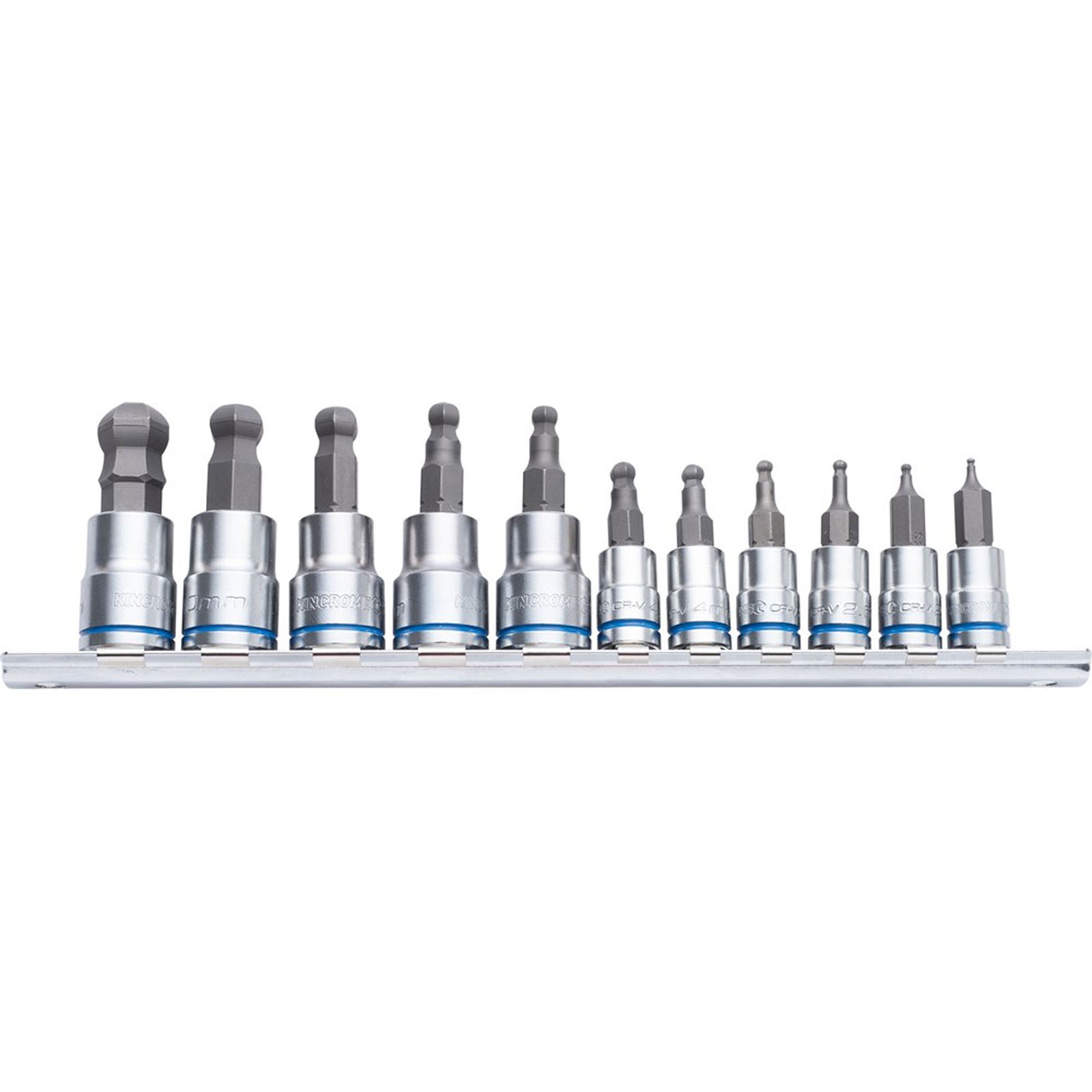 KINCROME K5423 BALL HEX SKT SET 11PCE METRIC