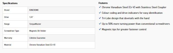 KINCROME K5561 BIT HOLDER DRIVER - Image 6
