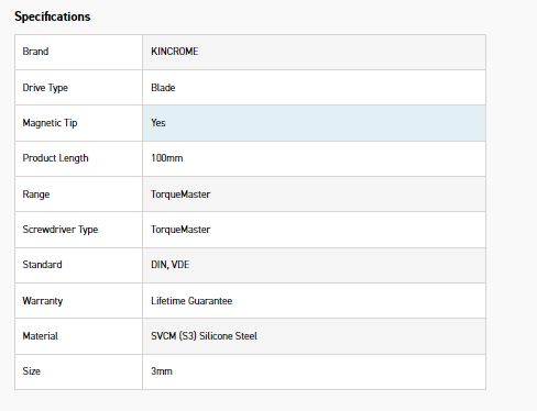 KINCROME K5604 VDE TORQUEMASTER BLD 3X100MM - Image 6
