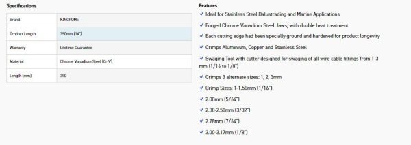 KINCROME K6014 350MM (14 ) SWAGING TOOL - Image 3