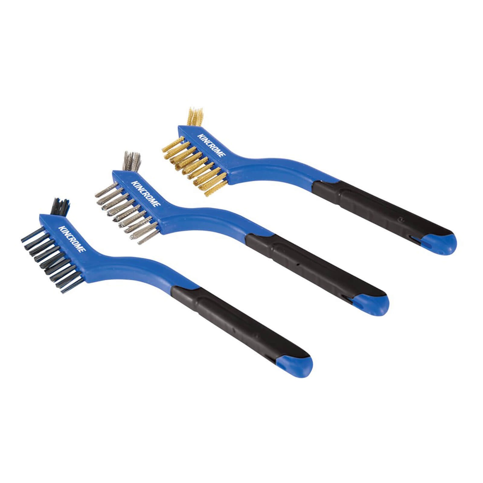 KINCROME K6350 WIRE BRUSH SET SMALL 3PCE
