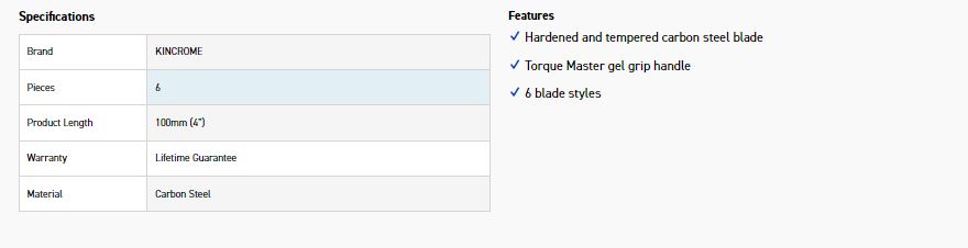 KINCROME K6400 MINI FILE SET 100MM 6 PIECE - Image 3
