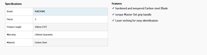 KINCROME K6406 FILE SET 250MM (10") 3 PIECE - Image 4