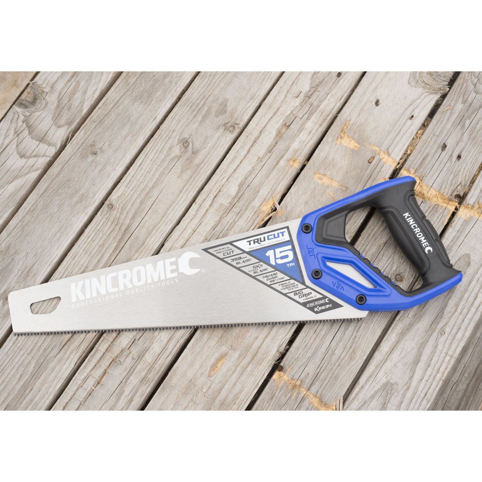 KINCROME K6634 HANDSAW PLASTIC GRIP 350MM - Image 3