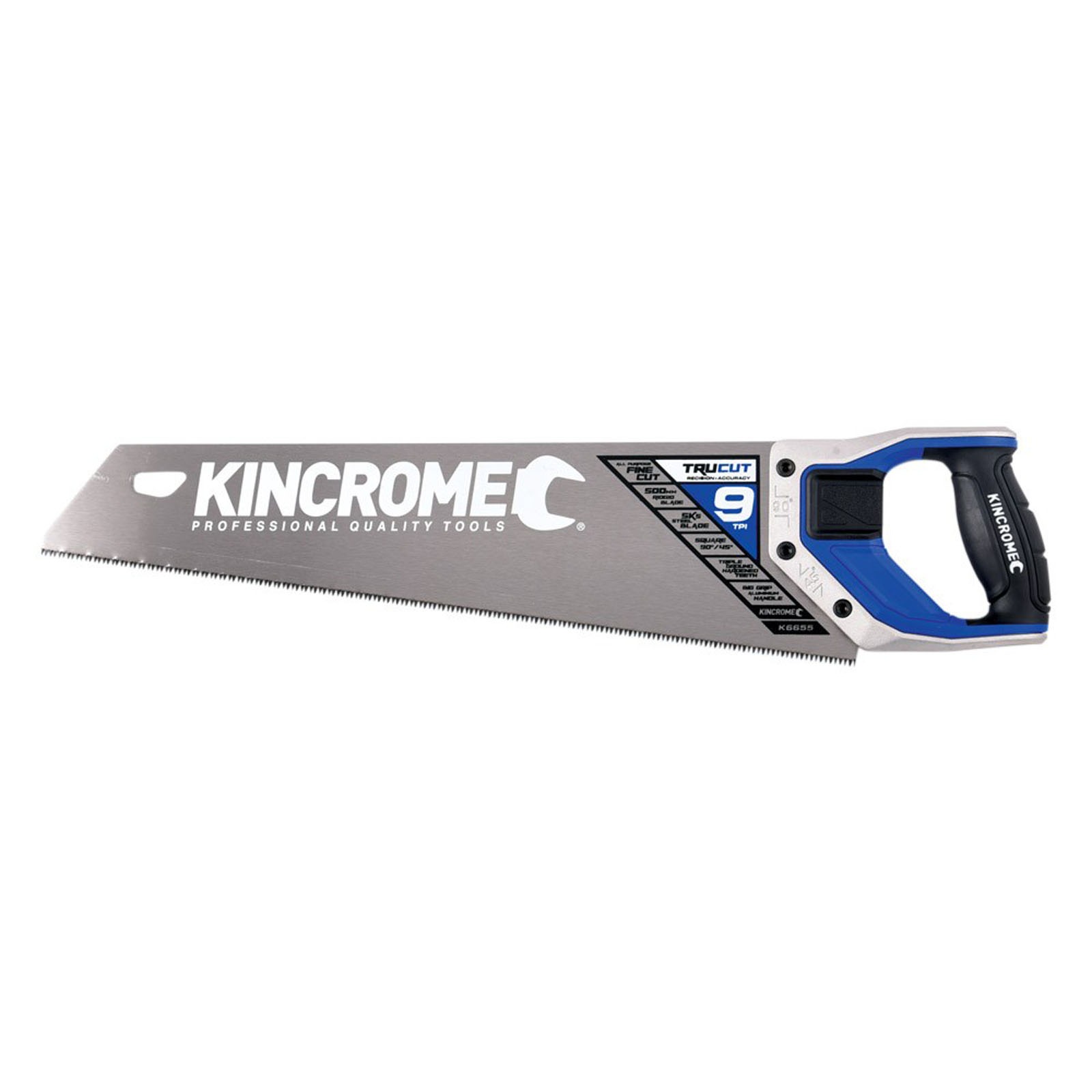 KINCROME K6655 HANDSAW ALUMINIUM GRIP 500MM