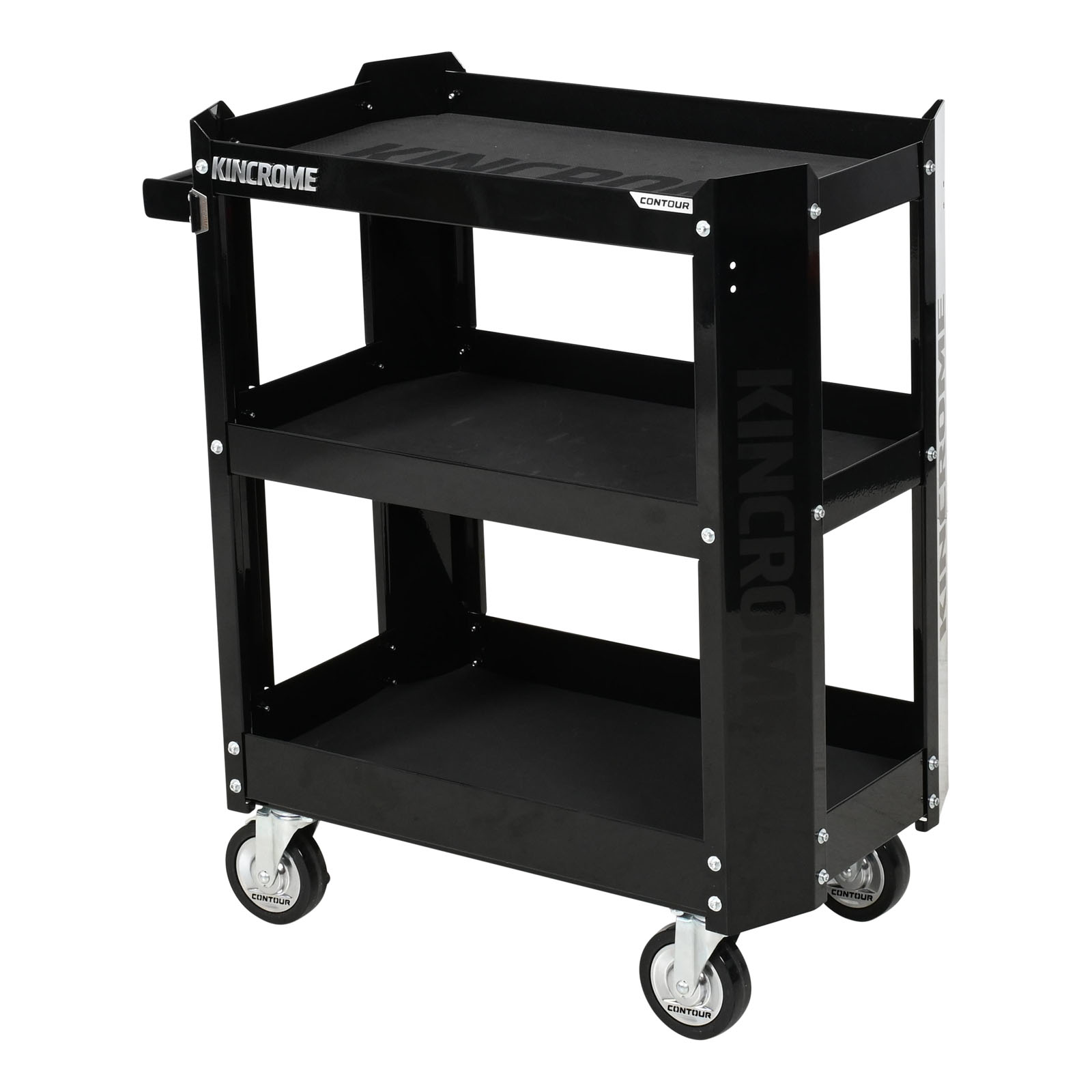 KINCROME K72903B CONTOUR 3 TIER CART - BLK