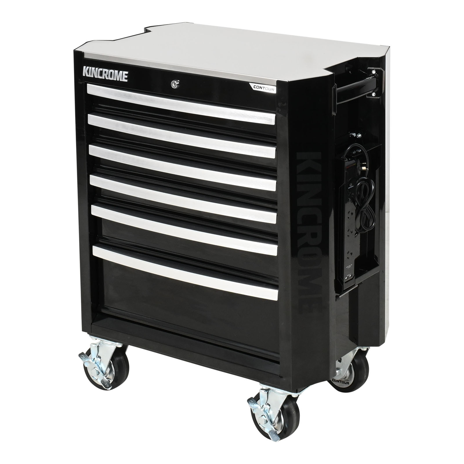 KINCROME K72926B 6DR 29" TROLLEY CONTOUR - BLK - Image 2