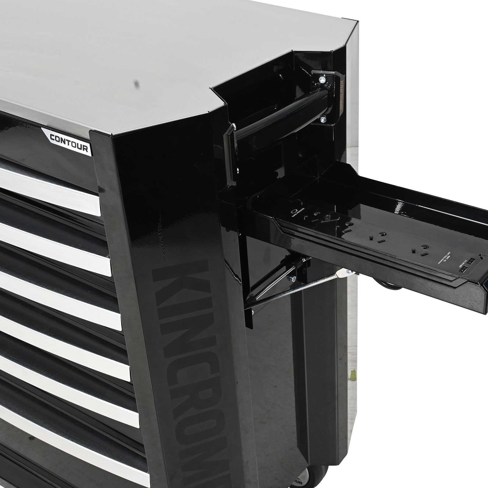 KINCROME K72926B 6DR 29" TROLLEY CONTOUR - BLK - Image 3