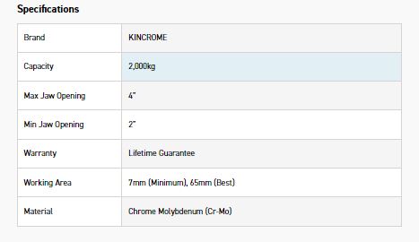 KINCROME K8153 2 TON RATCHETING GEAR PULLER - Image 2