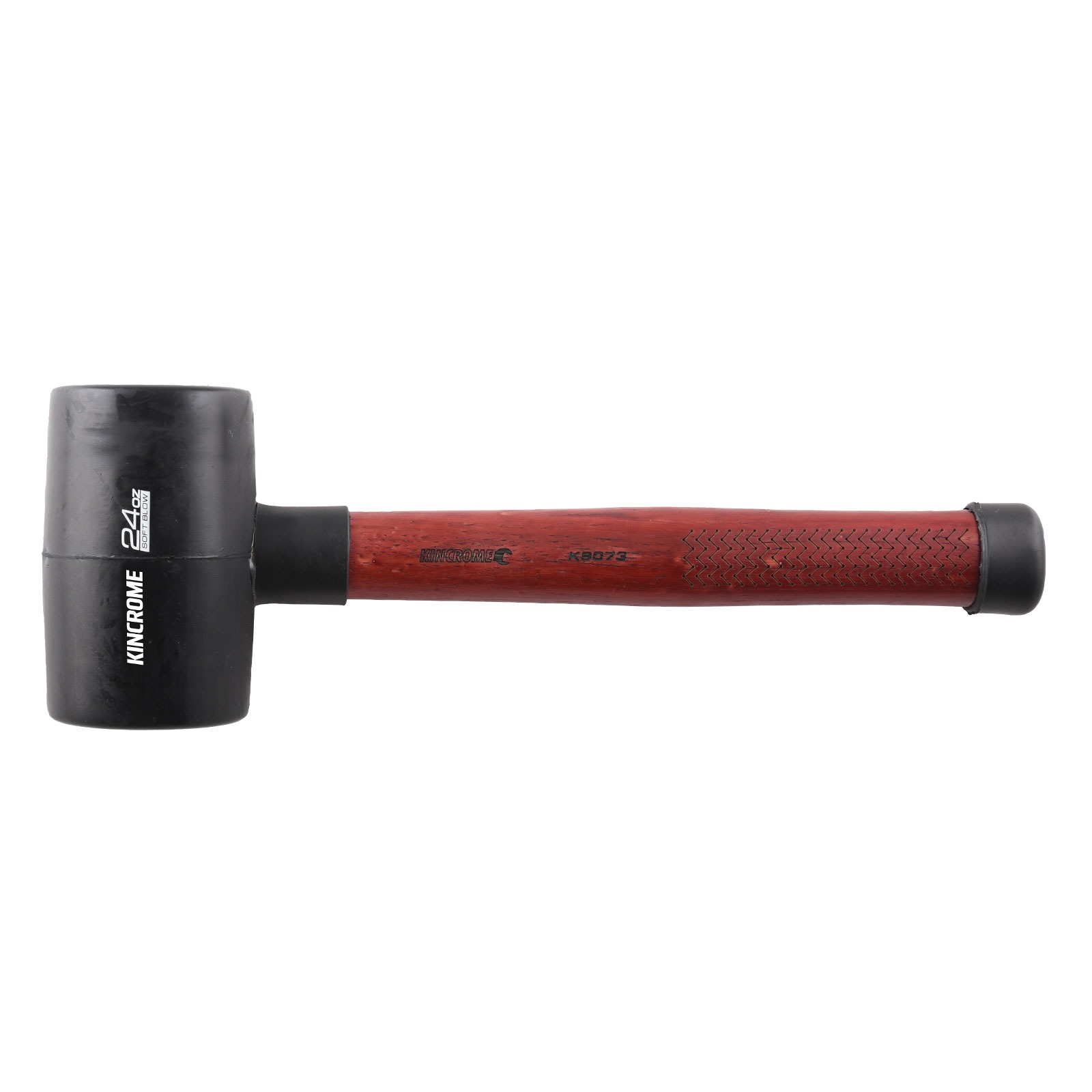 KINCROME K9073 RUBBER MALLET 24OZ-BLK-HICKORY