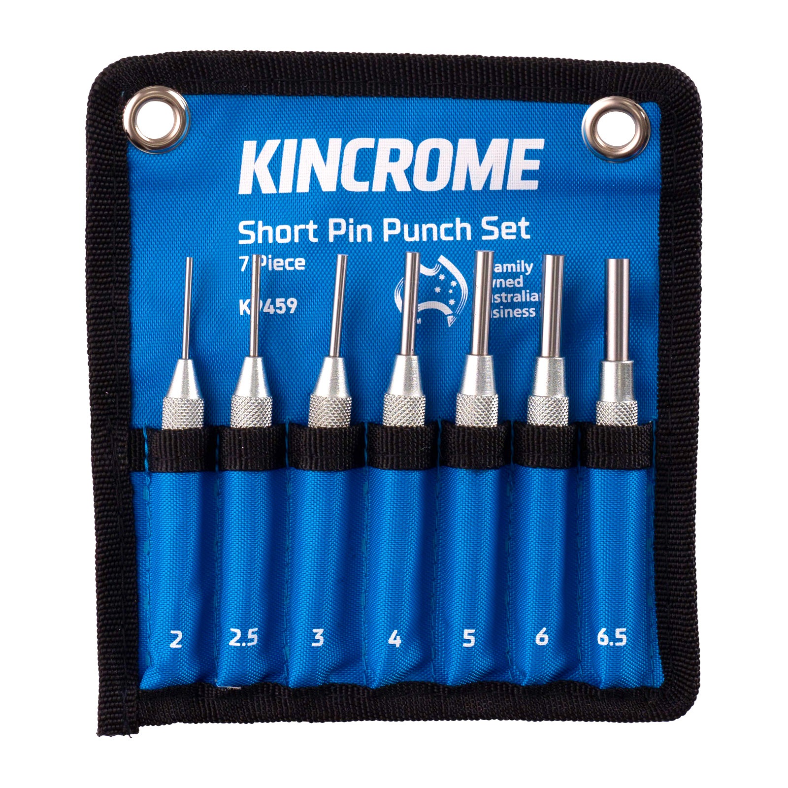 KINCROME K9459 PIN PUNCH SET SHORT 7 PIECE