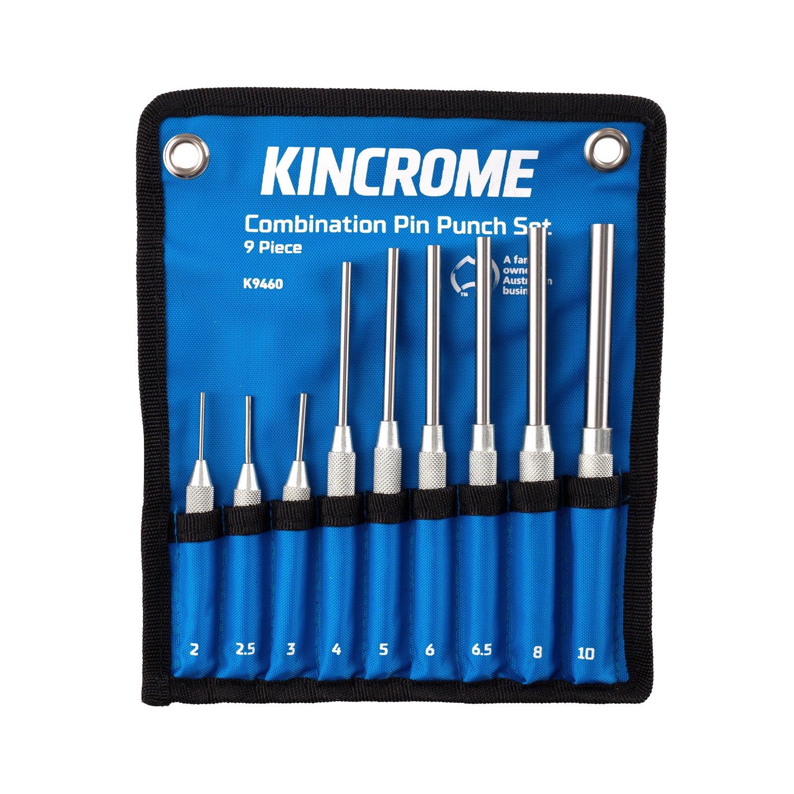 KINCROME K9460 COMBO PIN PUNCH SET 9 PIECE