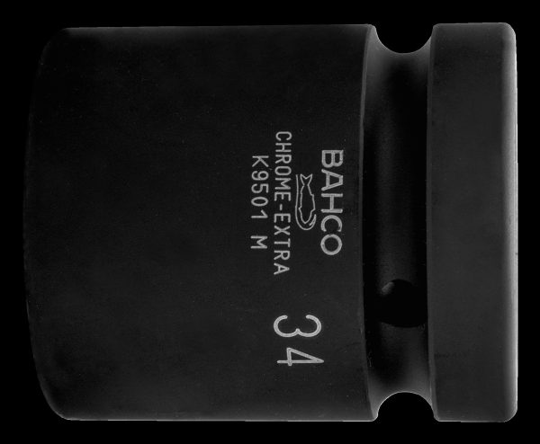 Bahco 1" Square Drive Impact Socket with 80 mm Hex Profile and Phosphate Finish - Image 2