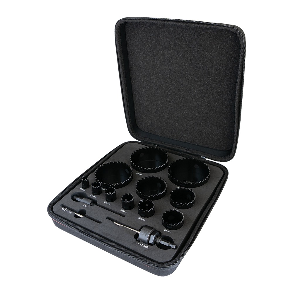 Starrett - Carbide Tipped 11 Pc CT Holesaw Kit