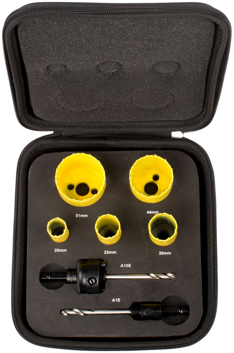 Starrett Bi-Metal Deep Cut 5 Pc Electricians Kit KDC05021 Electricians Deep Cut Bi-Metal Hole Saw Kit - Image 3