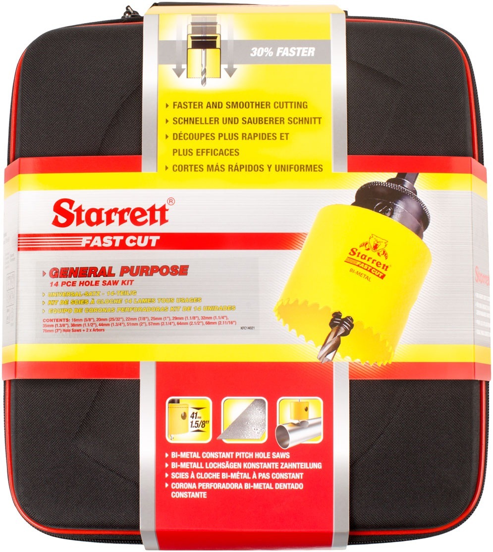 Starrett - Bi-Metal Fast Cut 14 Pc Universal Kit