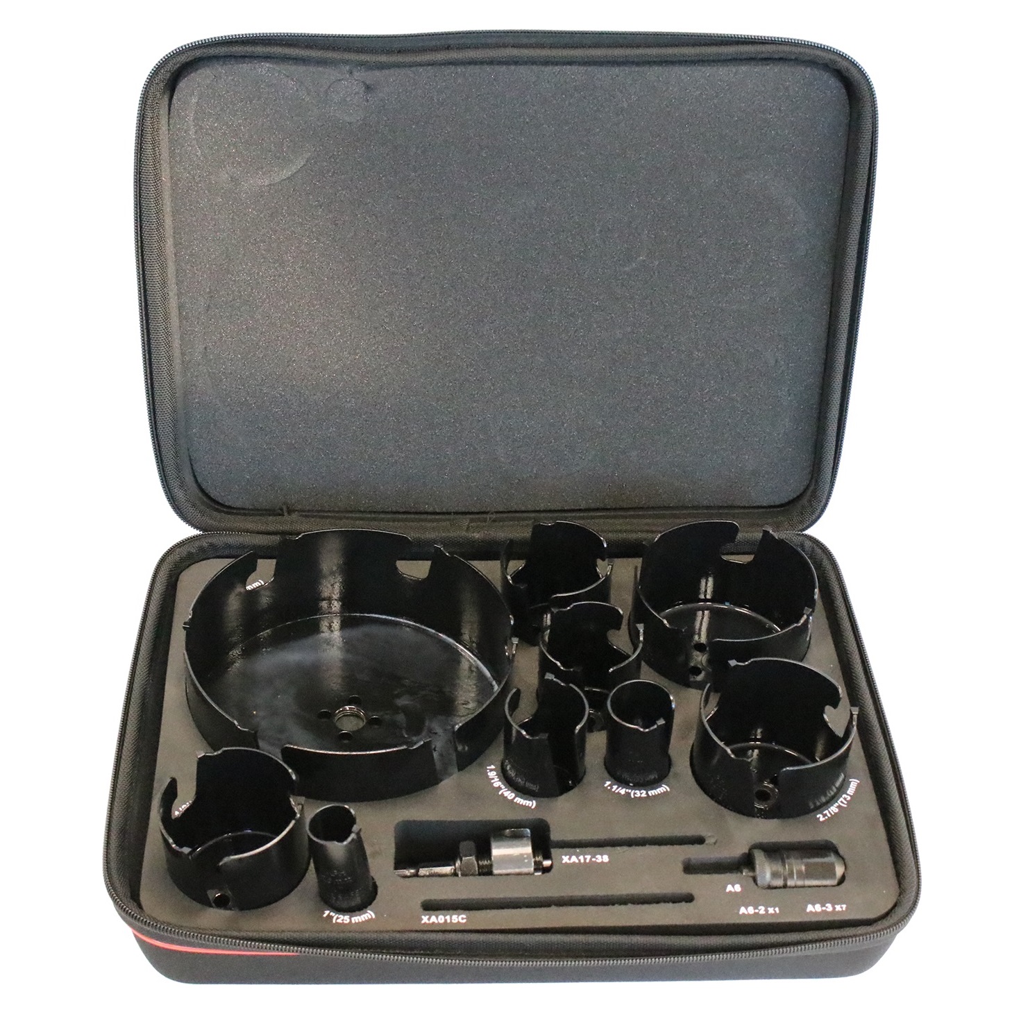 Starrett - TCT MPH 9 Pc Wood Cutting Hole Saw Kit