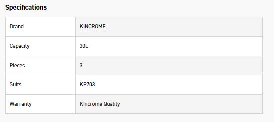 KINCROME KP703-40 FILTER CLOTH BAG 3PCS 30L - Image 2