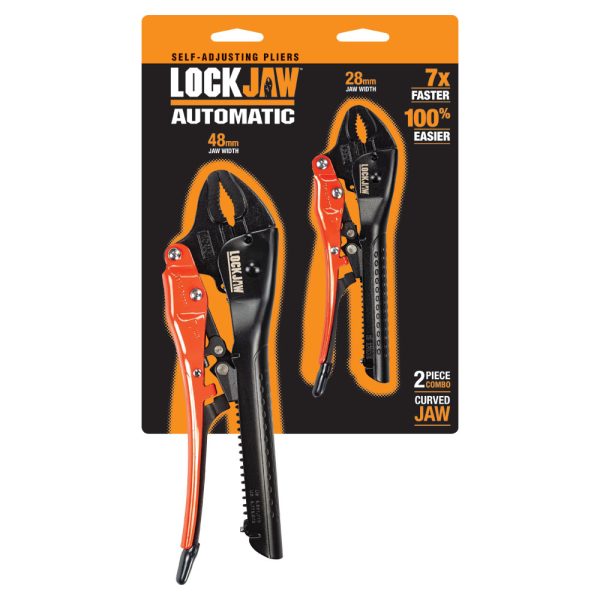 PLIER SET SELF ADJ 250MM CURVED & 175MM CURVED