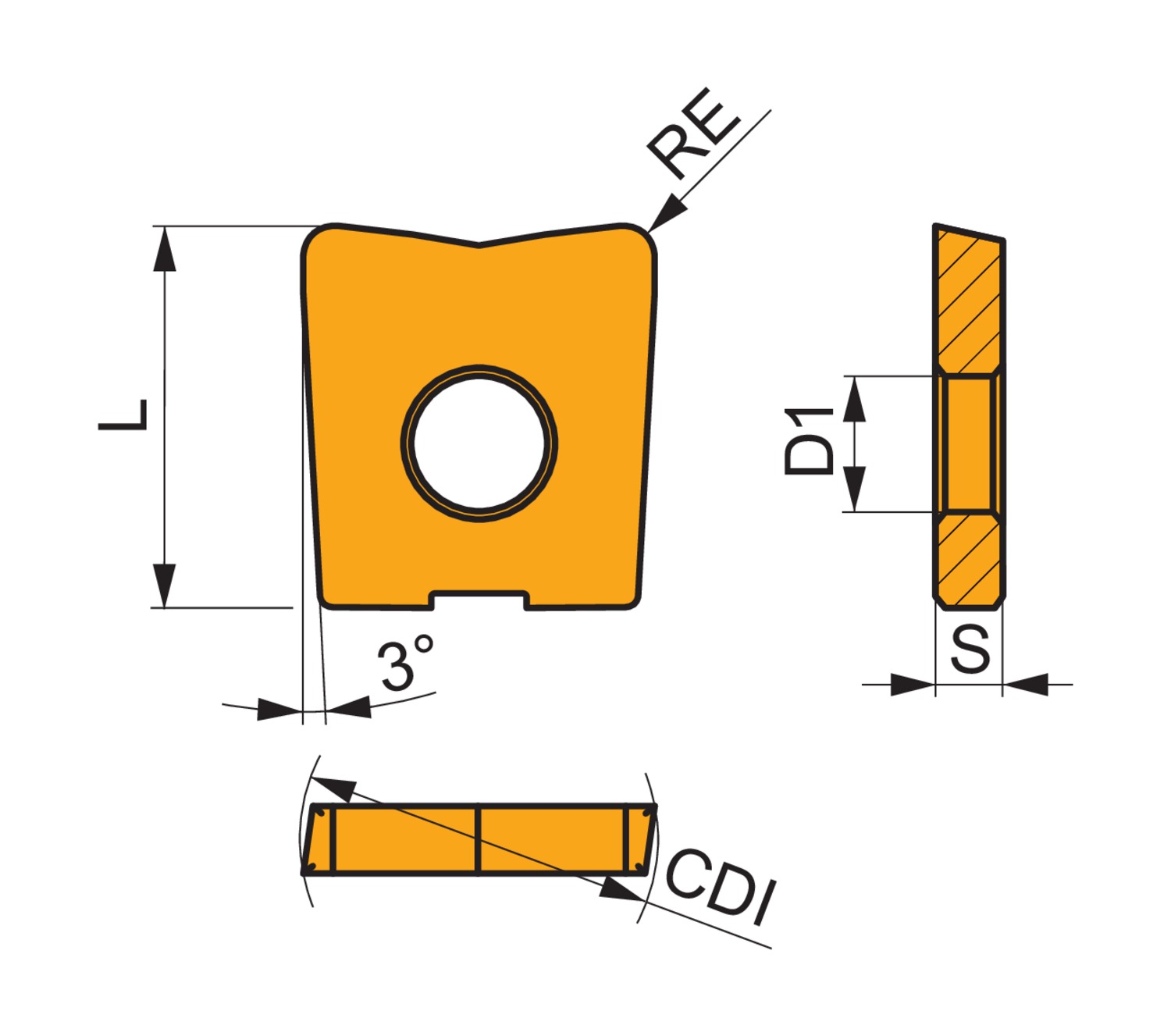 PRAMET LC 1010-KP:M4310 Milling inserts for D&M - Image 2