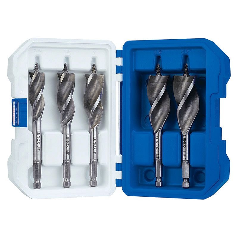 LENOX - AUGER BIT SET 5PCE UTILITY WOOD, BI-METAL
