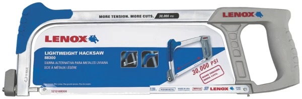 LENOX - HACKSAW FRAME, HIGH TENSION, LIGHTWEIGHT 300mm, 88-300