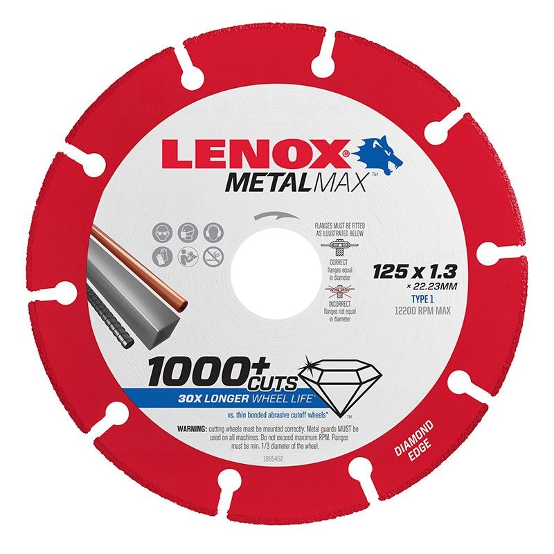 LENOX - BLADE, METAL CUT OFF WHEEL 125 x 22.2 x 1.3mm