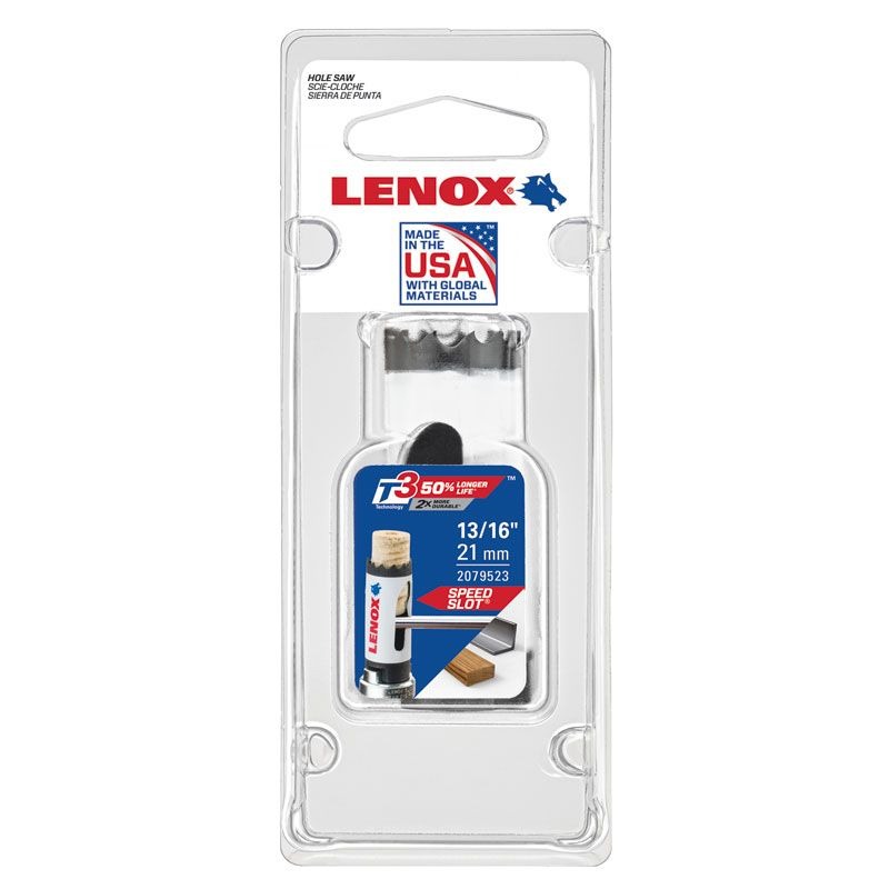 LENOX - HOLESAW, 21mm BI METAL SPEED SLOT