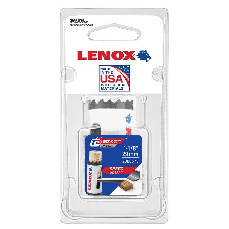LENOX - HOLESAW, 29mm BI METAL SPEED SLOT