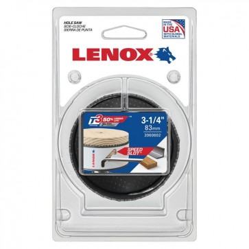 LENOX - HOLESAW, 83mm BI METAL SPEED SLOT