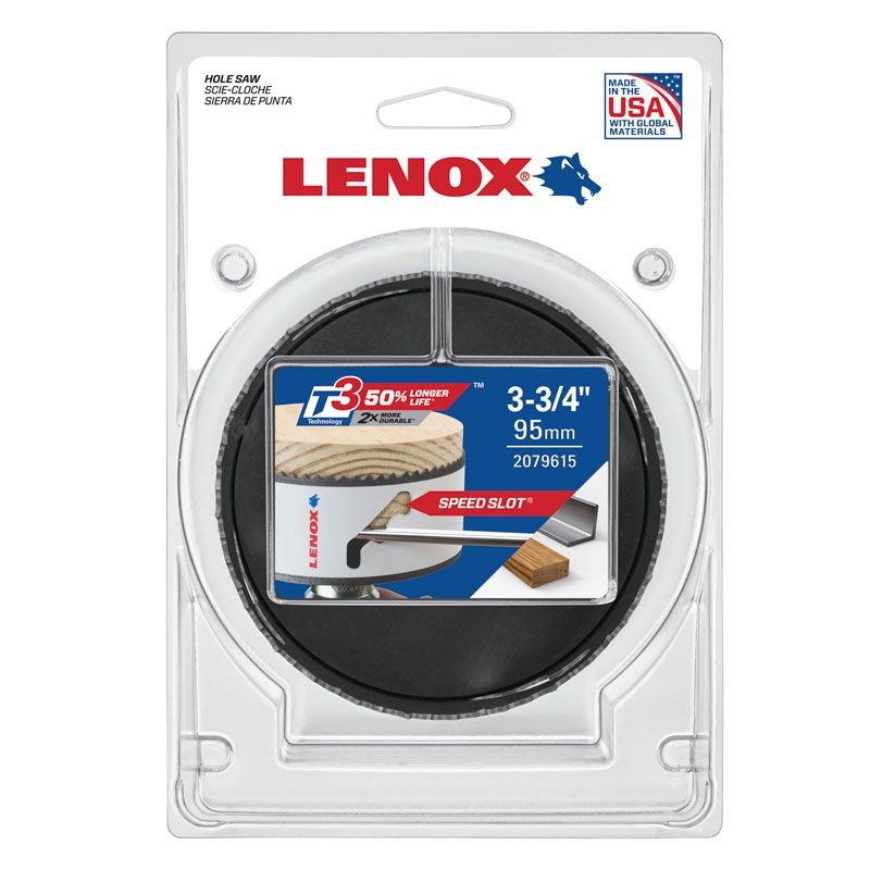 LENOX - HOLESAW, 95mm BI METAL SPEED SLOT