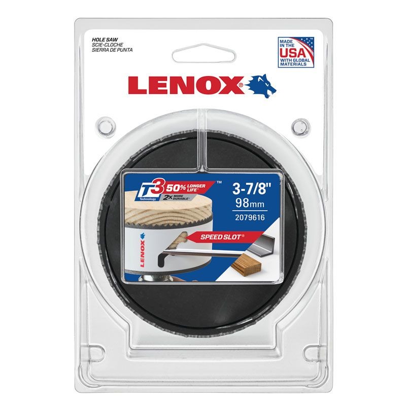 LENOX - HOLESAW, 98mm BI METAL SPEED SLOT
