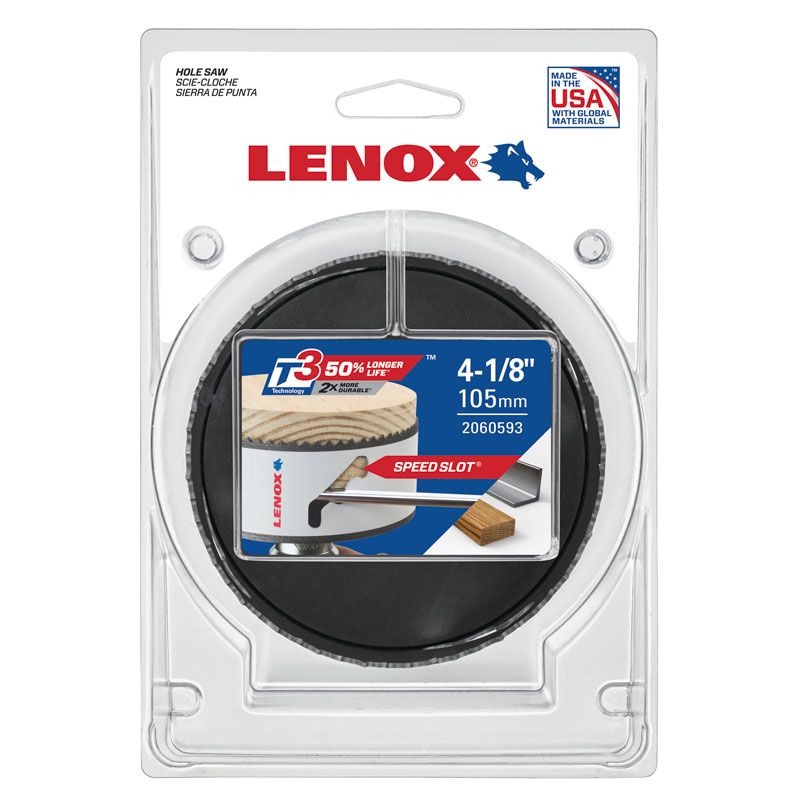 LENOX - HOLESAW, 105mm BI METAL SPEED SLOT
