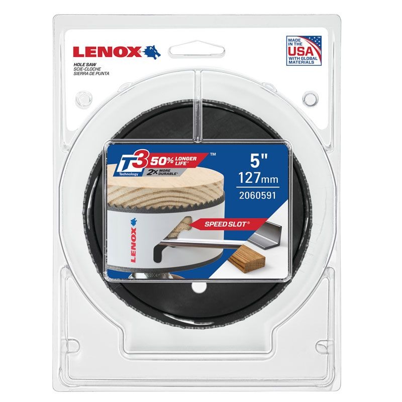 LENOX - HOLESAW, 127mm BI METAL SPEED SLOT