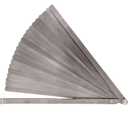 LANG FEELER STRIP SET OF 25 0.0015inch - 0.040inch 300mm LENGTH
