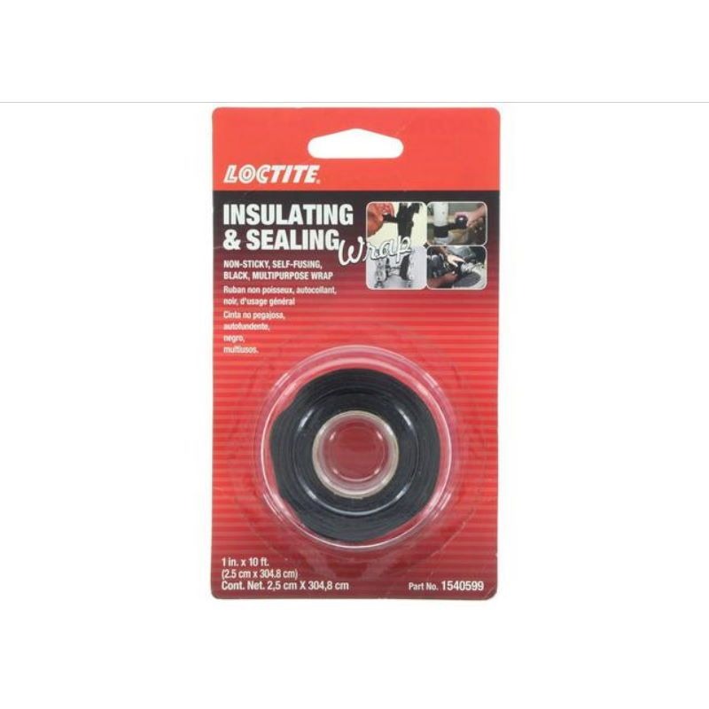 LOCTITE - INSULATING & SEALING WRAP 2.5cm x 3.05m BLACK, SI 5075