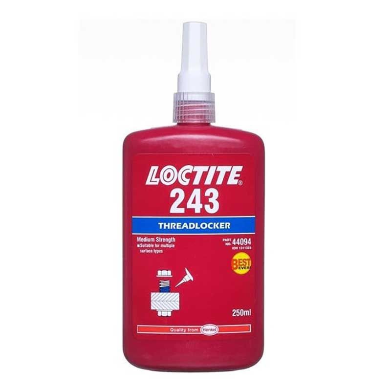 LOCTITE - THREADLOCKER - MED STRENGTH BLUE 250ml, 243