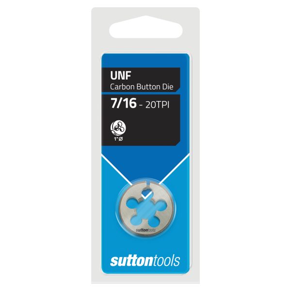 BUTTON DIE M415 UNF 7/16-20 TCA 1"OD