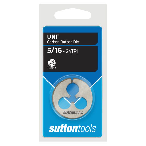 BUTTON DIE M416 UNF 5/16-24 TCA 1-1/2"OD